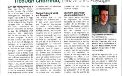 Titouan Charreau, conducteur de travaux chez Atlantic Paysages