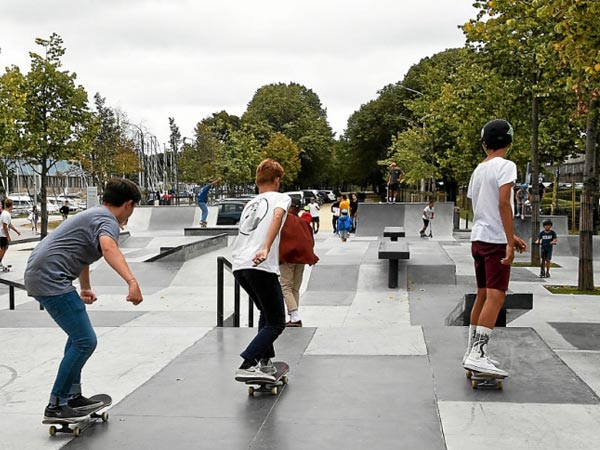 Réalisation du Skate Park de Vannes et de celui de la Baule