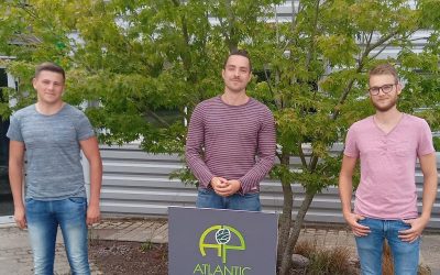 3 apprentis ingénieurs ITIAPE en mission chez Atlantic Paysages