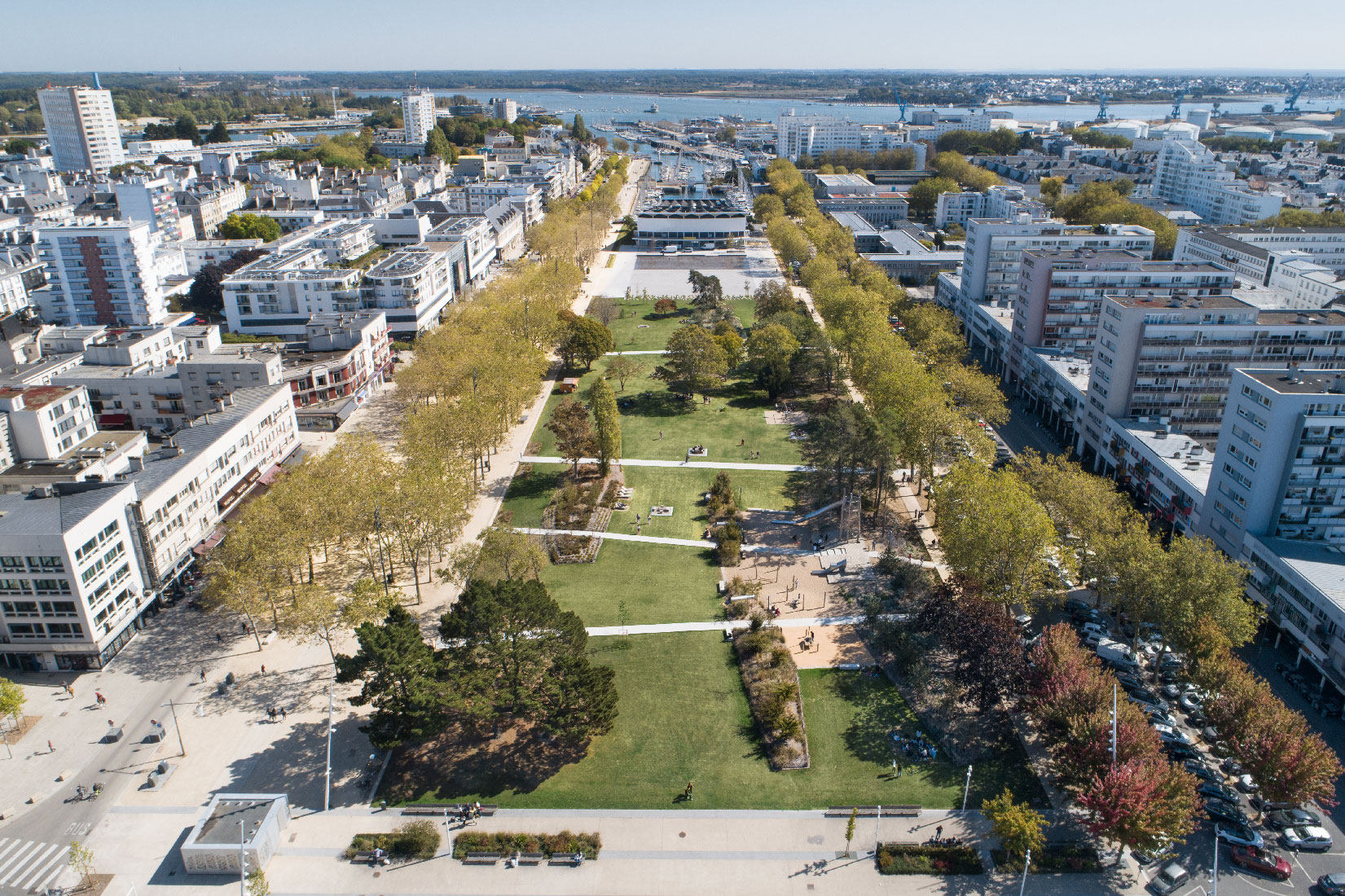 Miroir d’eau et Parc Jules ferry à Lorient