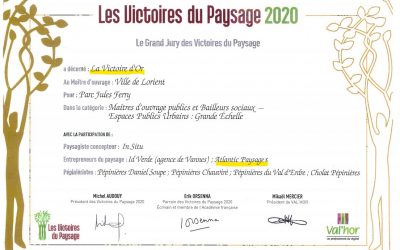 Victoires du Paysage/ Trophée Or